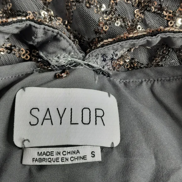 SAYLOR Goldy Sequin Beaded Mini Dress Cocktail Party Revolve XS 0 2 - Picture 5 of 9